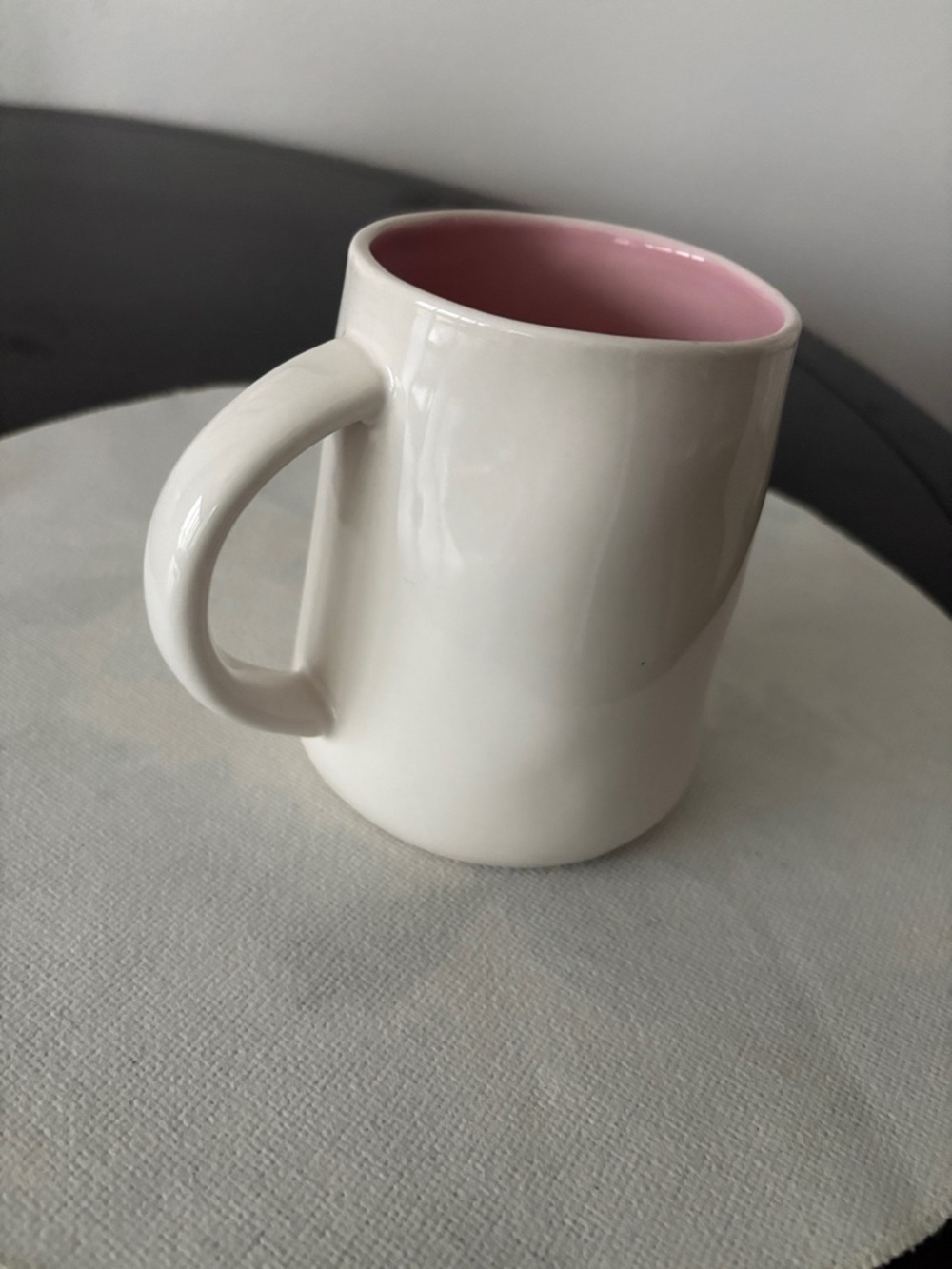 Rae Dunn Bloom Mug with Pink Interior and Floral Bucket - Picture 3 of 4